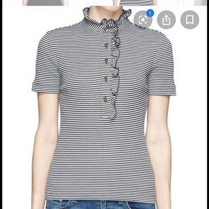 NEW Tory Burch Lidia Polo Navy/White
